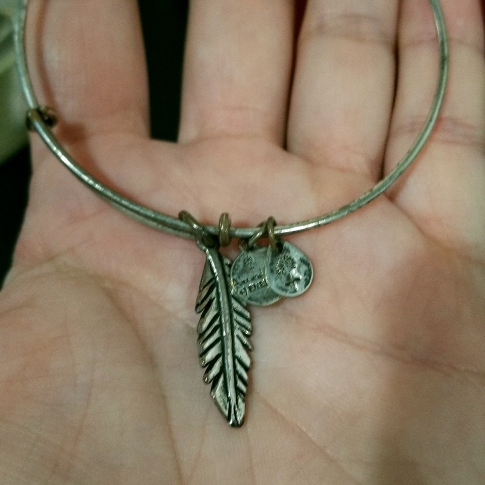 Alex and Ani feather bracelet